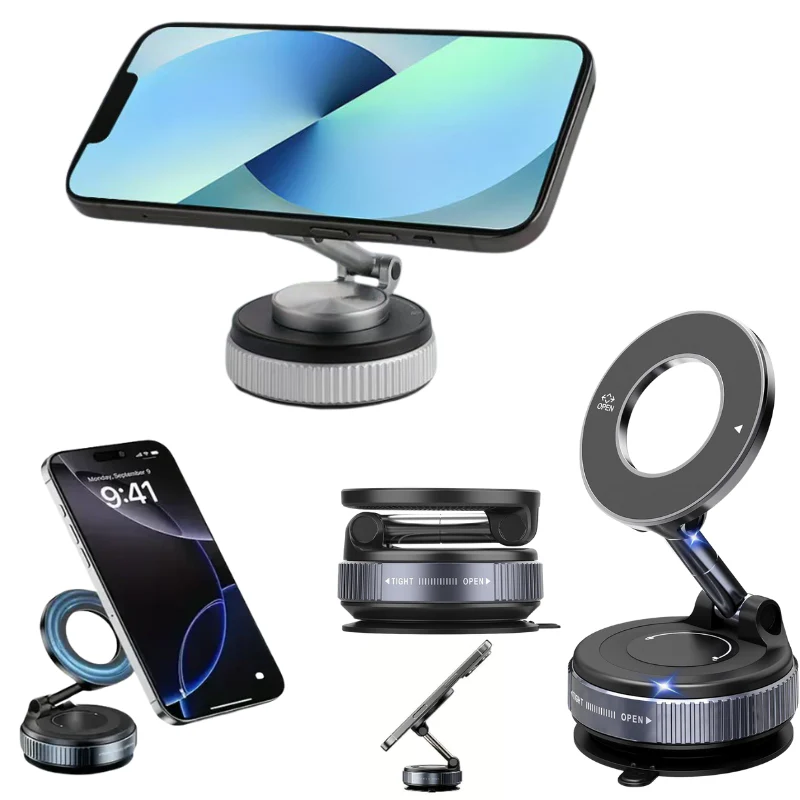 [104]Epoxy Suction Magnetic Car Holder 360° Rotation for Car Dashboard & Wind Screen Strong Magnet - Image 7