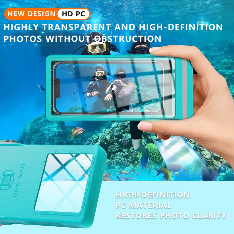 [15 Meters][Up to 7 inch] - Universal Diving Bag Full Covered Waterproof Heavy Duty Tough Armor Diving Case - Image 5
