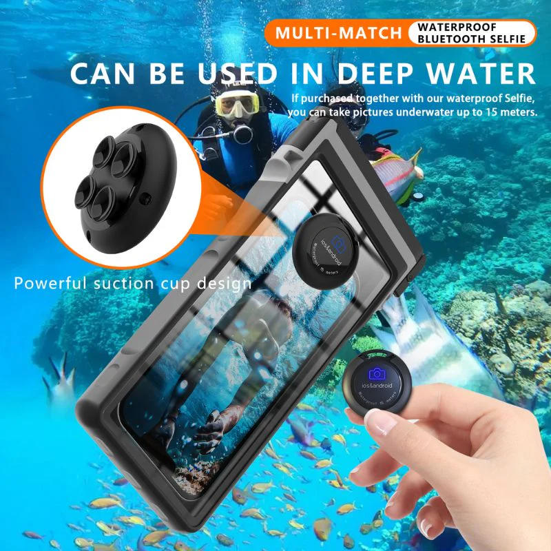 [15 Meters][Up to 7 inch] - Universal Diving Bag Full Covered Waterproof Heavy Duty Tough Armor Diving Case - Image 9
