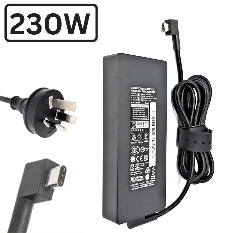[19.5V-11.8A/230W][3 Hole] Razer Blade 15 Gaming Laptop AC Power Supply Adapter Charger