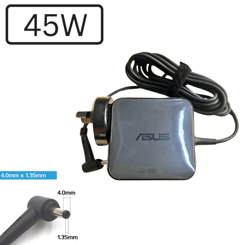 [19V-2.37A/45W][4.0x1.35][Square Type] ASUS ZenBook Laptop AC Power Supply Adapter Charger