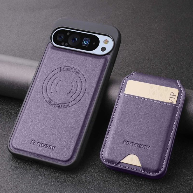 [2 in 1 Detachable] Google Pixel 7/Pro/7A - Leather Shockproof Card Holder Wallet Series Case - Image 4