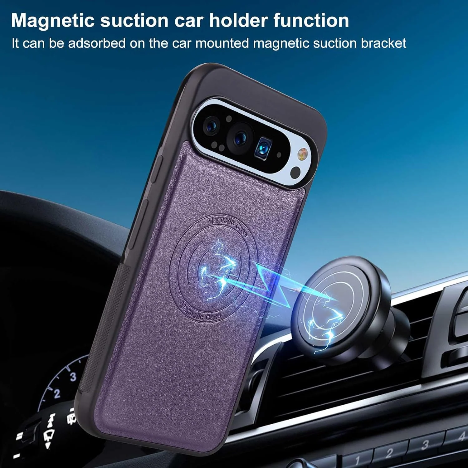 [2 in 1 Detachable] Google Pixel 7/Pro/7A - Leather Shockproof Card Holder Wallet Series Case - Image 10