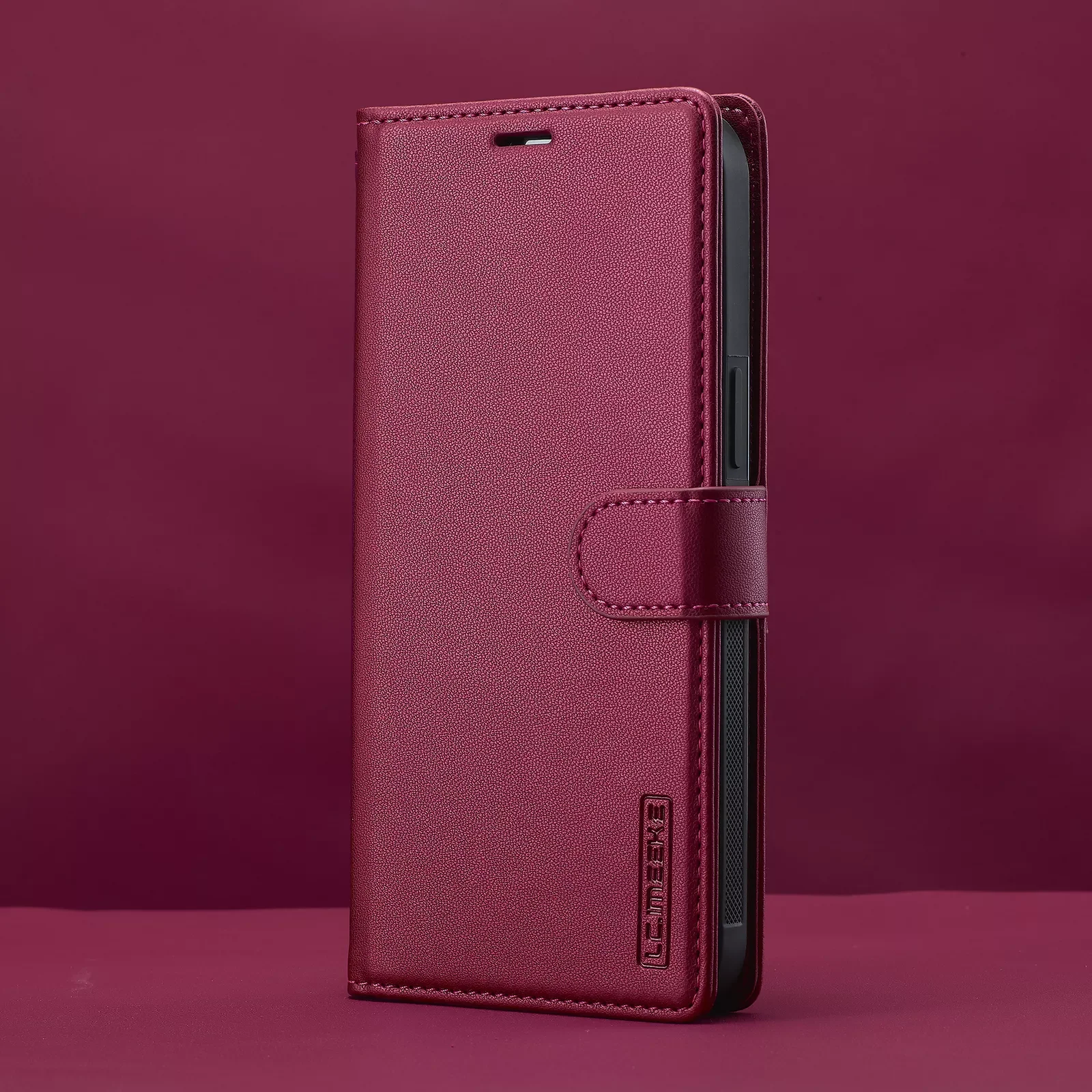 [2-in-1 Detachable][With Card Slot] Apple iPhone 14/Plus/Pro/Max - Magnetic Detachable Flip Leather Essentials Series Case With Lanyard - Image 9