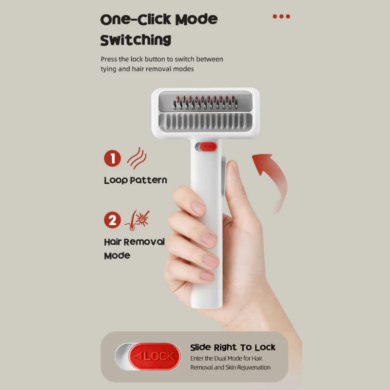 2-in-1 Pet Grooming Brush – Dematting & Deshedding Tool for Dogs & Cats - Image 4
