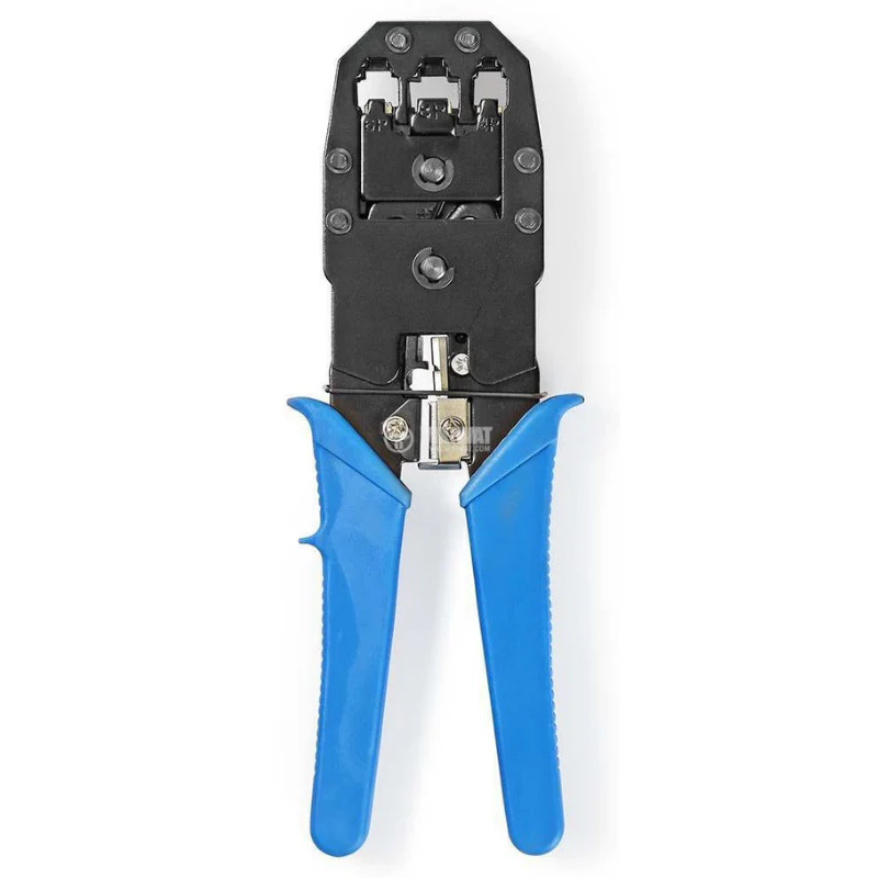 [99 in 1] Portable Self-adjusting 4P/6P/8P Crimping Pliers Wire Cable End Sleeve Ferrule Cutter Crimper Network Ethernet Internet Cable Clamp Tool Tester Set - Image 2