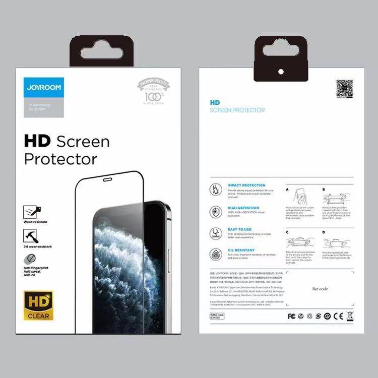 [9D Full Covered][HD] Joyroom iPhone 12 Mini/Pro/Max 9H Tempered Glass Screen Protector