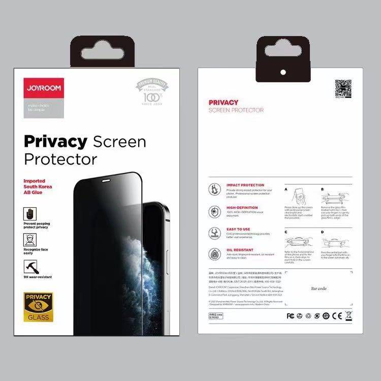 [9D Full Covered][Privacy] Joyroom iPhone 12/Mini/Pro/Max 9H Tempered Glass Screen Protector