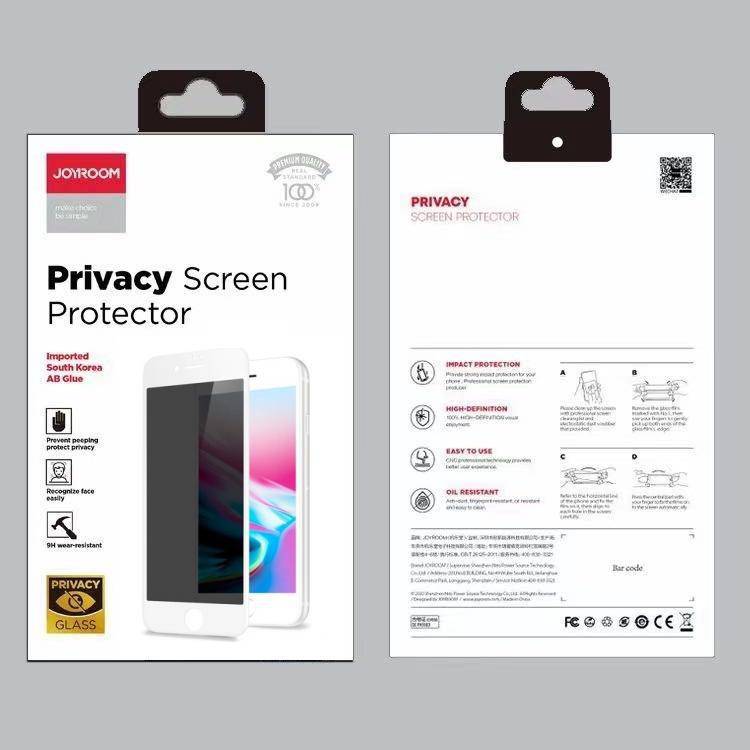 [9D Full Covered][Privacy] Joyroom iPhone 12/Mini/Pro/Max 9H Tempered Glass Screen Protector - Image 4
