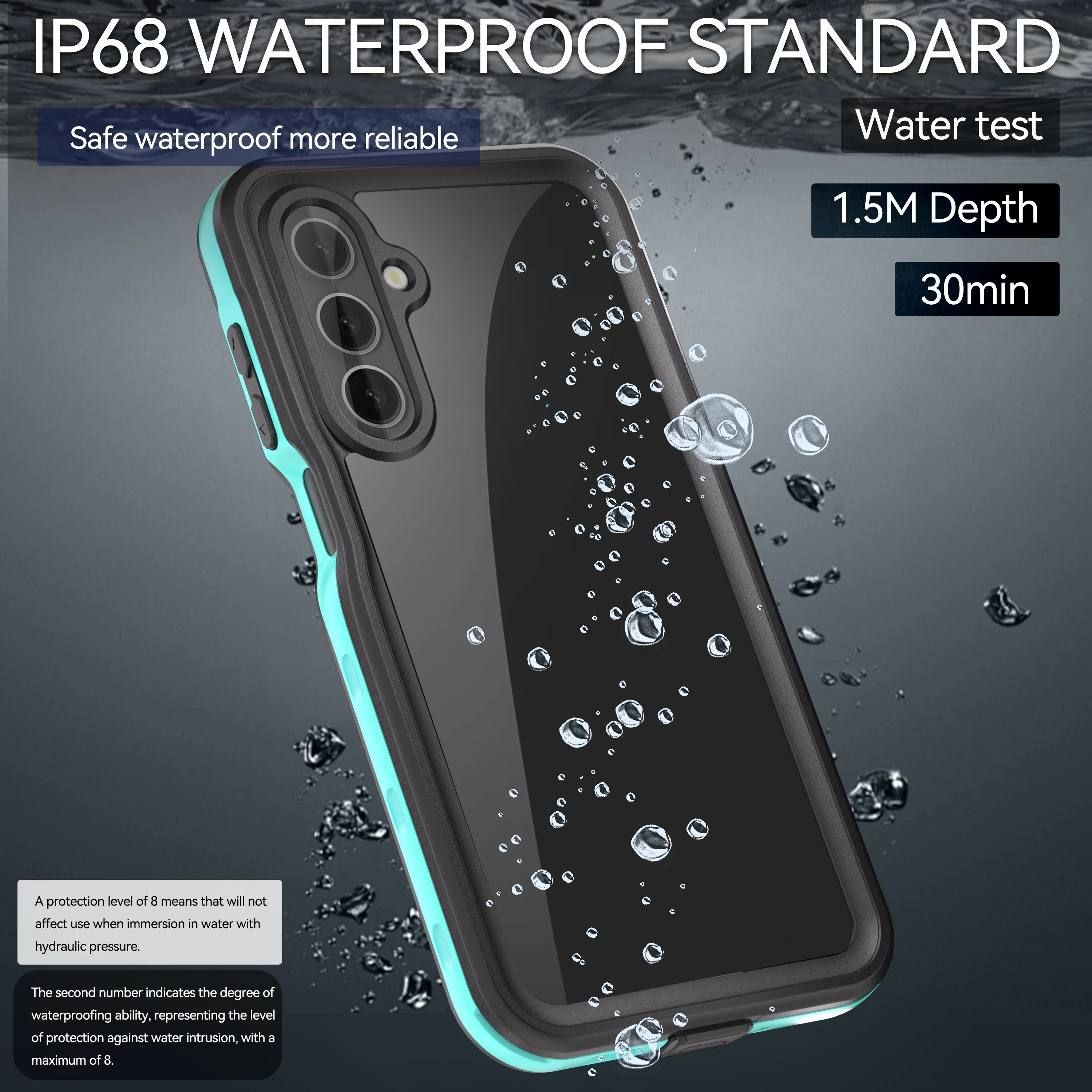 [A Series] Samsung Galaxy A16 4G / 5G (SM-A165 / SM-A166) Series - Redpepper IP68 Waterproof Heavy Duty Tough Armor Case - Image 17