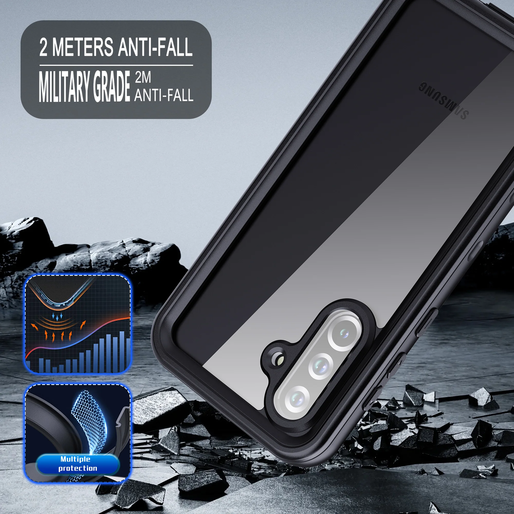 [A Series] Samsung Galaxy A36 & A37 Redpepper IP68 Waterproof Heavy Duty Tough Armor Case - Image 5