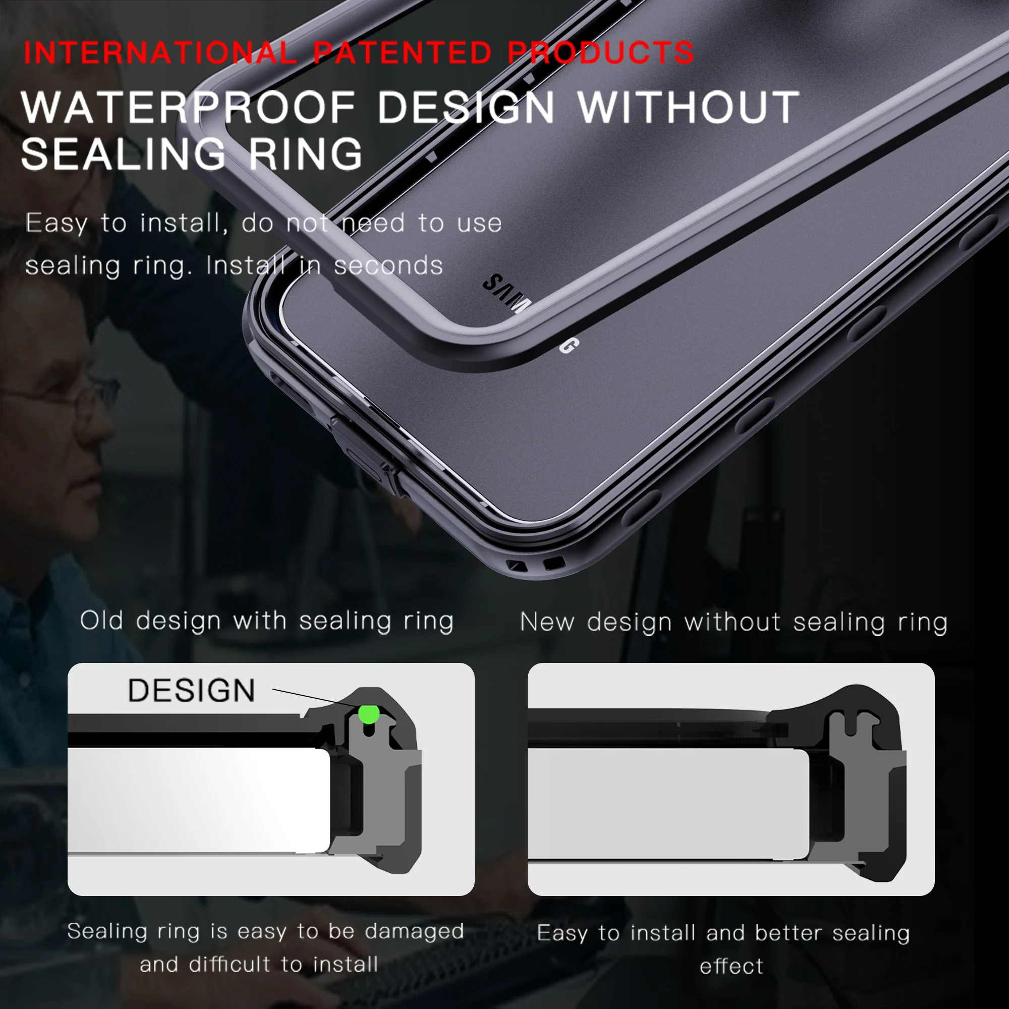 [A Series] Samsung Galaxy A36 & A37 Redpepper IP68 Waterproof Heavy Duty Tough Armor Case - Image 9