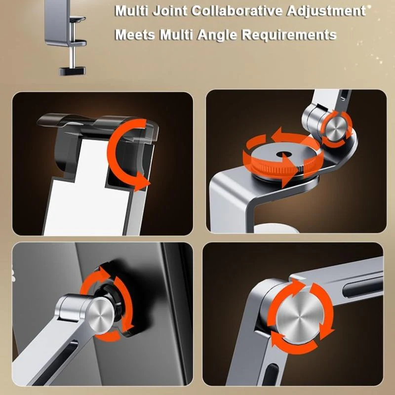 Adjustable Phone & Tablet Stand – Swivel Arm, Fits 4"–13" Devices - Image 3