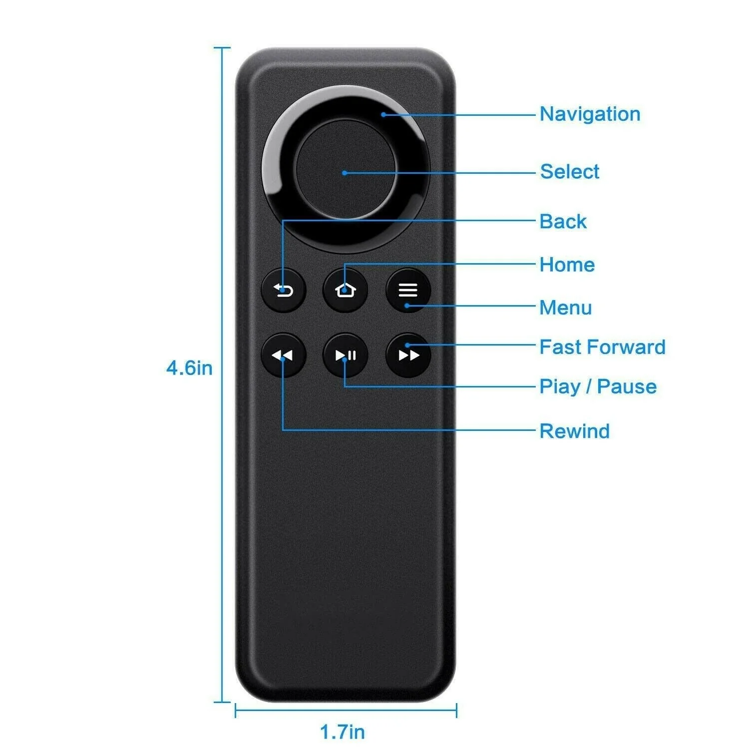 Amazon Fire TV Stick / Fire TV Box CV98LM Bluetooth Remote Control - Image 5