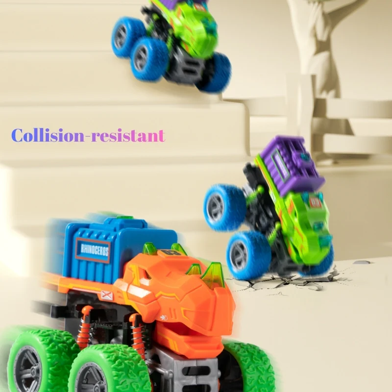Animal Transforming Inertia Off-Road Toy Car – 360° Spinning Stunt Vehicle with Lights & Sound Effects for Toddlers - Image 10
