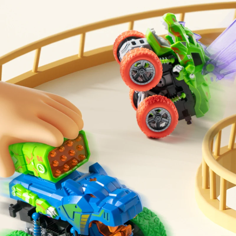 Animal Transforming Inertia Off-Road Toy Car – 360° Spinning Stunt Vehicle with Lights & Sound Effects for Toddlers - Image 5