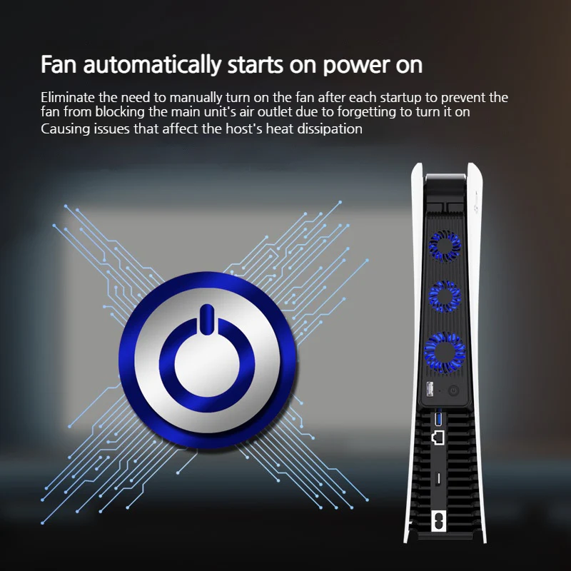 Aolion SONY PlayStation 5 / PS5 - 3 Speed USB External Colling Fan - Image 4