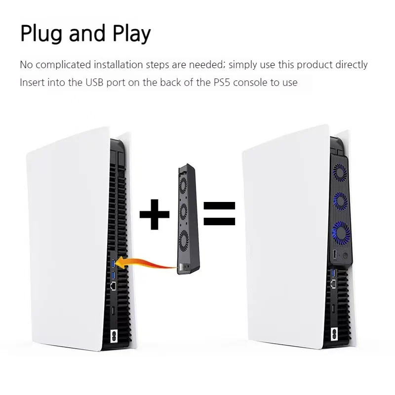 Aolion SONY PlayStation 5 / PS5 - 3 Speed USB External Colling Fan - Image 5