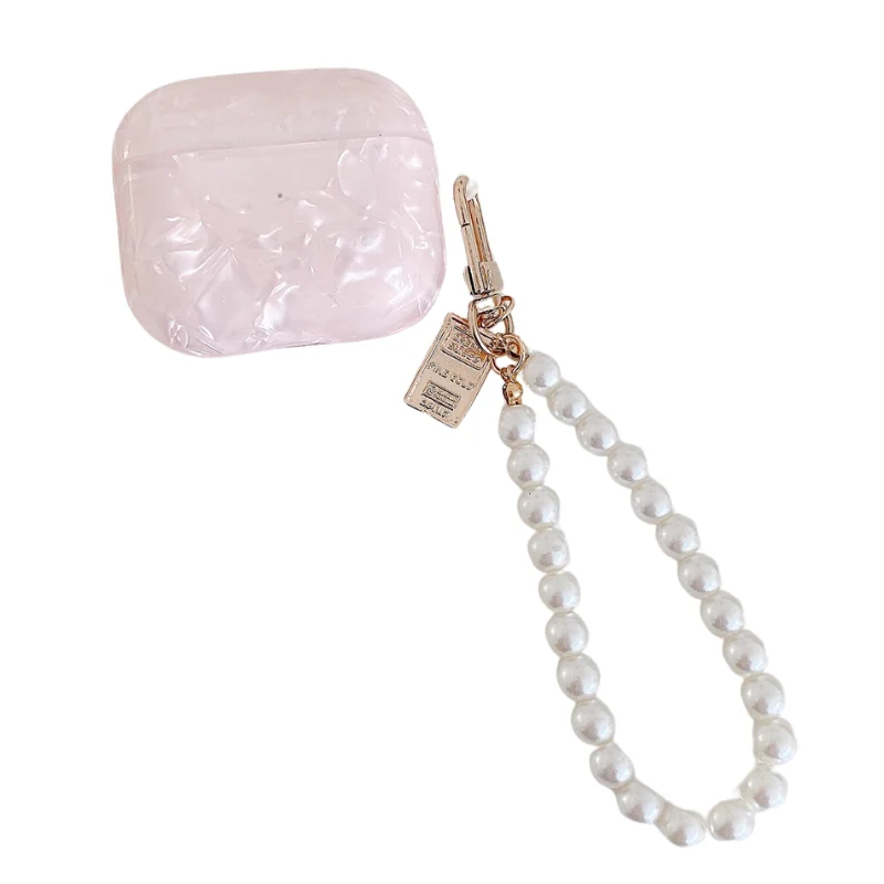 Apple AirPods 3 - Protective Cover Skin with Pearl Keychain Charging Cover Case