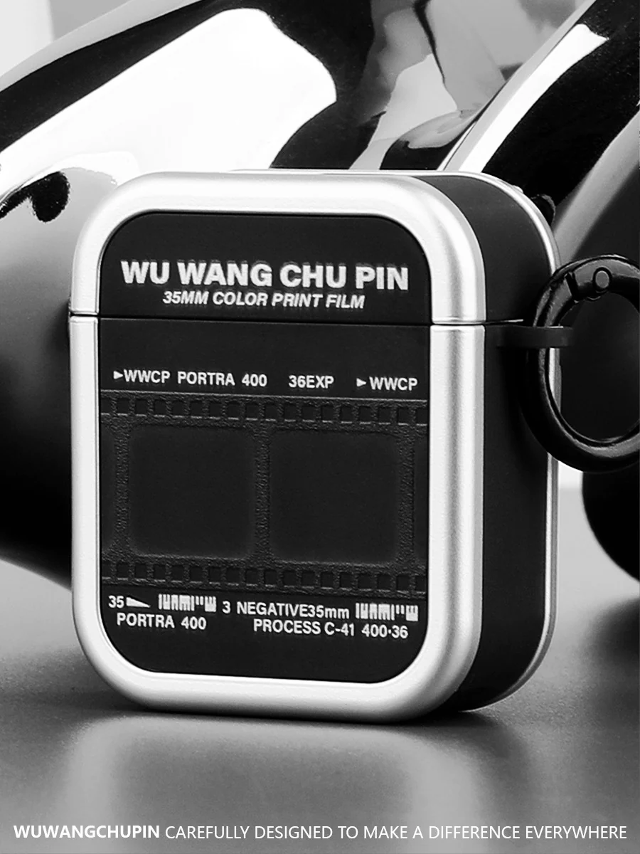 Apple AirPods Pro 2 (2022) -Film roll design style TPU + PC Heavy Duty Protecive Case - Image 3