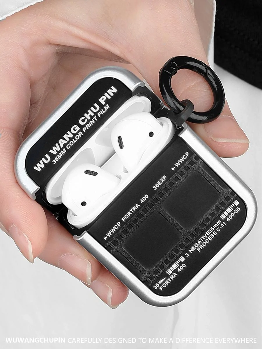 Apple AirPods Pro 2 (2022) -Film roll design style TPU + PC Heavy Duty Protecive Case - Image 6