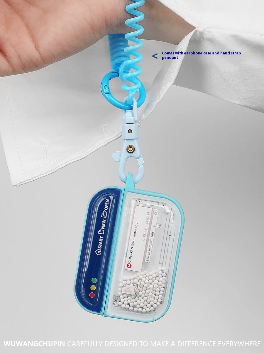 Apple AirPods Pro (2019) - Office Software Design Style TPU + PC Heavy Duty Protecive Case - Image 2
