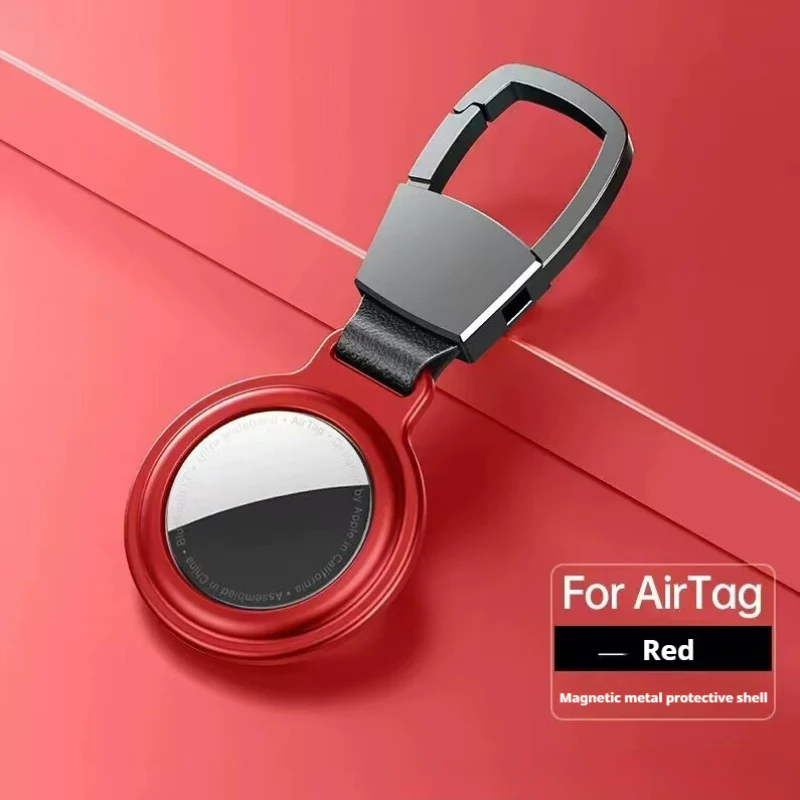 Apple AirTag Magnetic Metal Holder Keyring Carry Case - Image 10