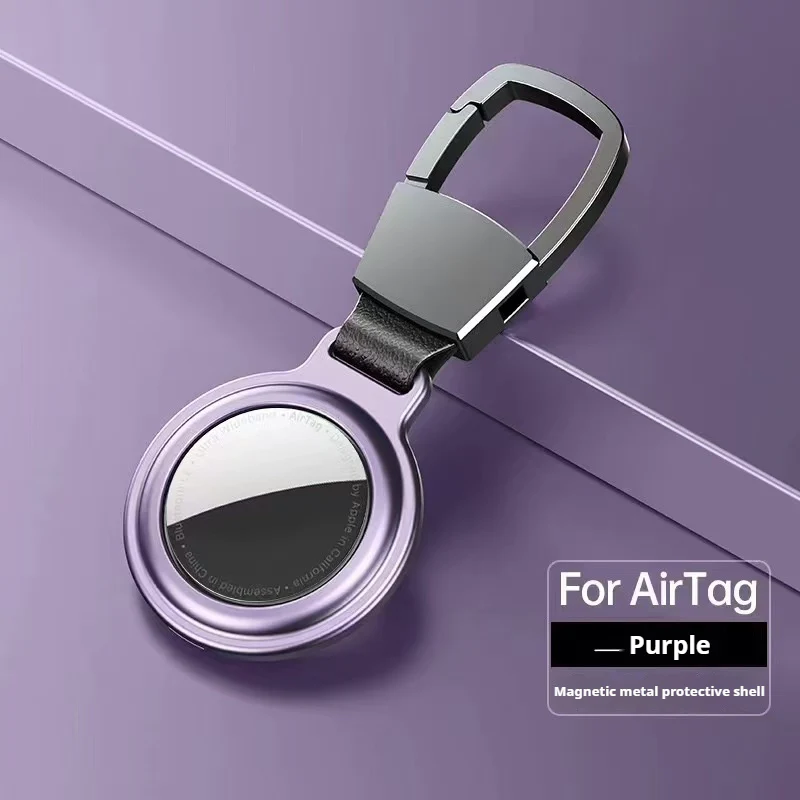 Apple AirTag Magnetic Metal Holder Keyring Carry Case - Image 11