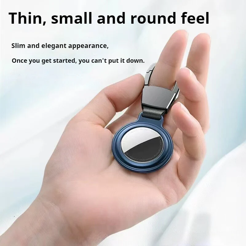 Apple AirTag Magnetic Metal Holder Keyring Carry Case - Image 2