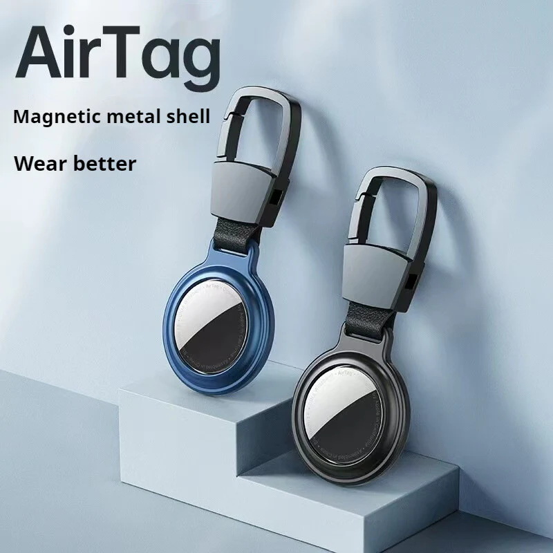 Apple AirTag Magnetic Metal Holder Keyring Carry Case - Image 3