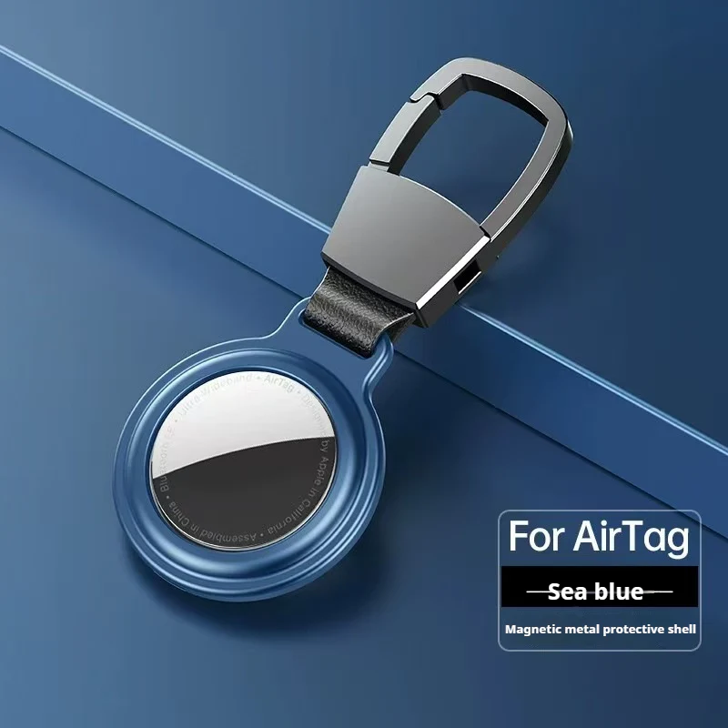 Apple AirTag Magnetic Metal Holder Keyring Carry Case - Image 6