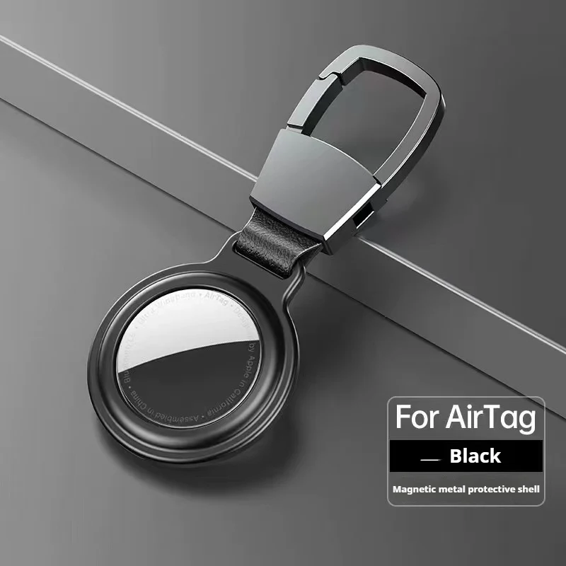 Apple AirTag Magnetic Metal Holder Keyring Carry Case - Image 8