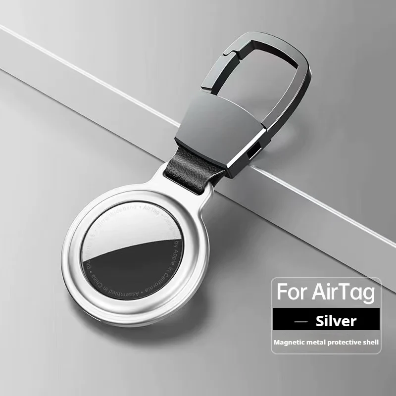 Apple AirTag Magnetic Metal Holder Keyring Carry Case - Image 9