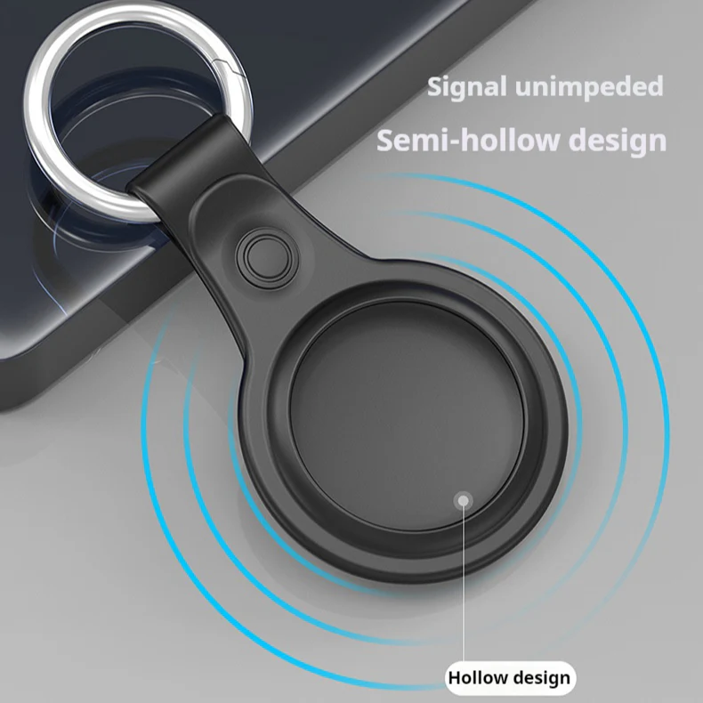Apple AirTag Tracking Anti-Loss TPU Silicone Keychain Protective Case - Image 3
