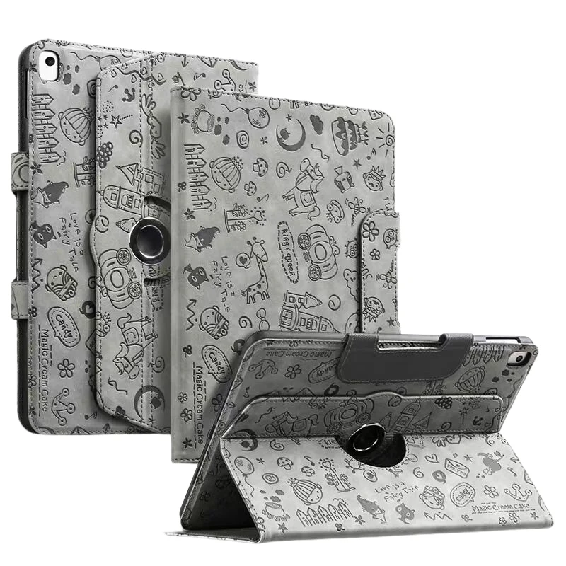 Apple iPad 5/6 9.7'' 5/6th Gen (2017/2018) Smart 360° Rotate Stand Leather Case - Image 8
