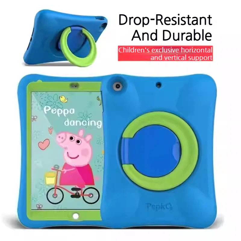 Apple iPad 7/8/9 10.2'' 7/8/9th Gen (2019/2020/2021) Pepko EVA PRO Heavy Duty Case with Handle Stand Ring - Image 5