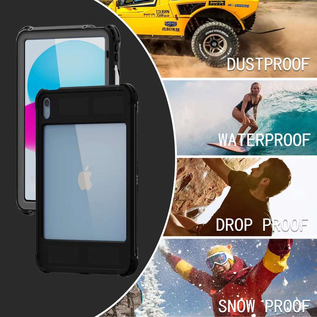 Apple iPad 10th 2022 10.9" Shellbox Waterproof Heavy Duty Lifeproof Style Case - Image 8