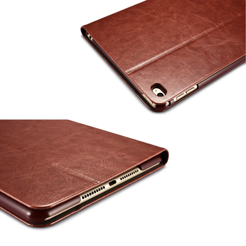 Apple iPad 5/6 9.7'' 5/6th Gen (2017/2018) Premium Minimalist Flip Leather Case - Image 4