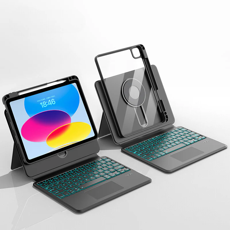 Apple iPad Pro 13-inch M4/M5 (2024/2025) - Magnetic Suspension Magic 360 Rotation Detachable Smart Wireless Trackpad Keyboard Case With Backlit - Image 16