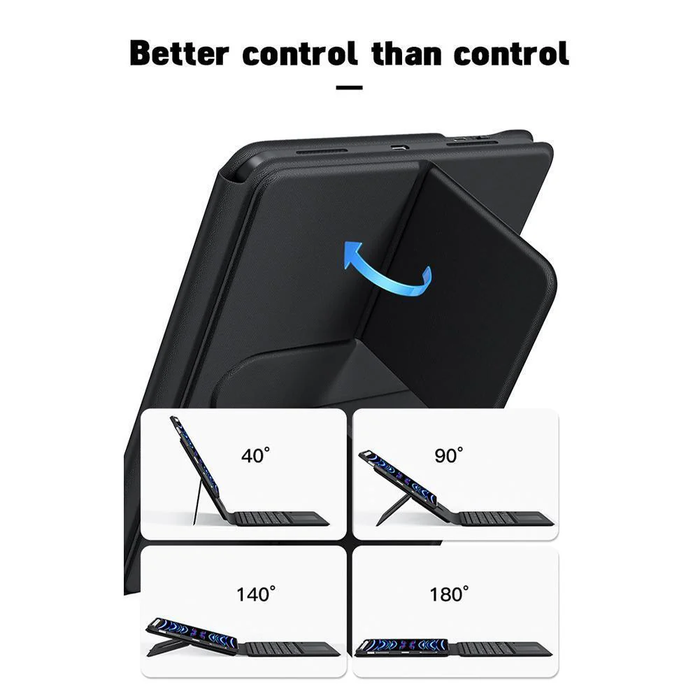 Apple iPad Pro 11" 1st/2nd/3rd/4th Gen & Air 4/5 10.9" - Magic 360 Rotation Detachable Smart Wireless Trackpad Keyboard Flip Case With Backlit - Image 5