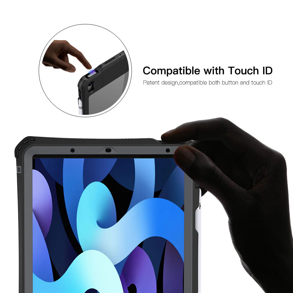 Apple iPad Air 11-inch M2/M3/M4 (2024/2025/2026) Shellbox A Series Waterproof Heavy Duty Lifeproof Style Case - Image 10