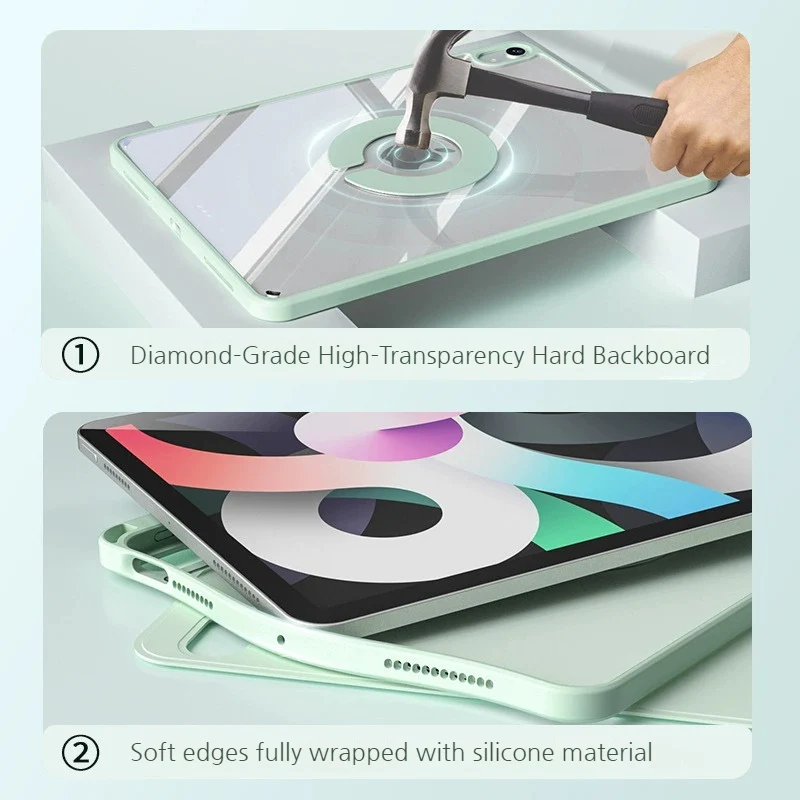 Apple iPad Pro 11-inch M4/M5 (2024/2025) 360 Degree Rotating Smart Magnetic Stand Protective Case - Image 2