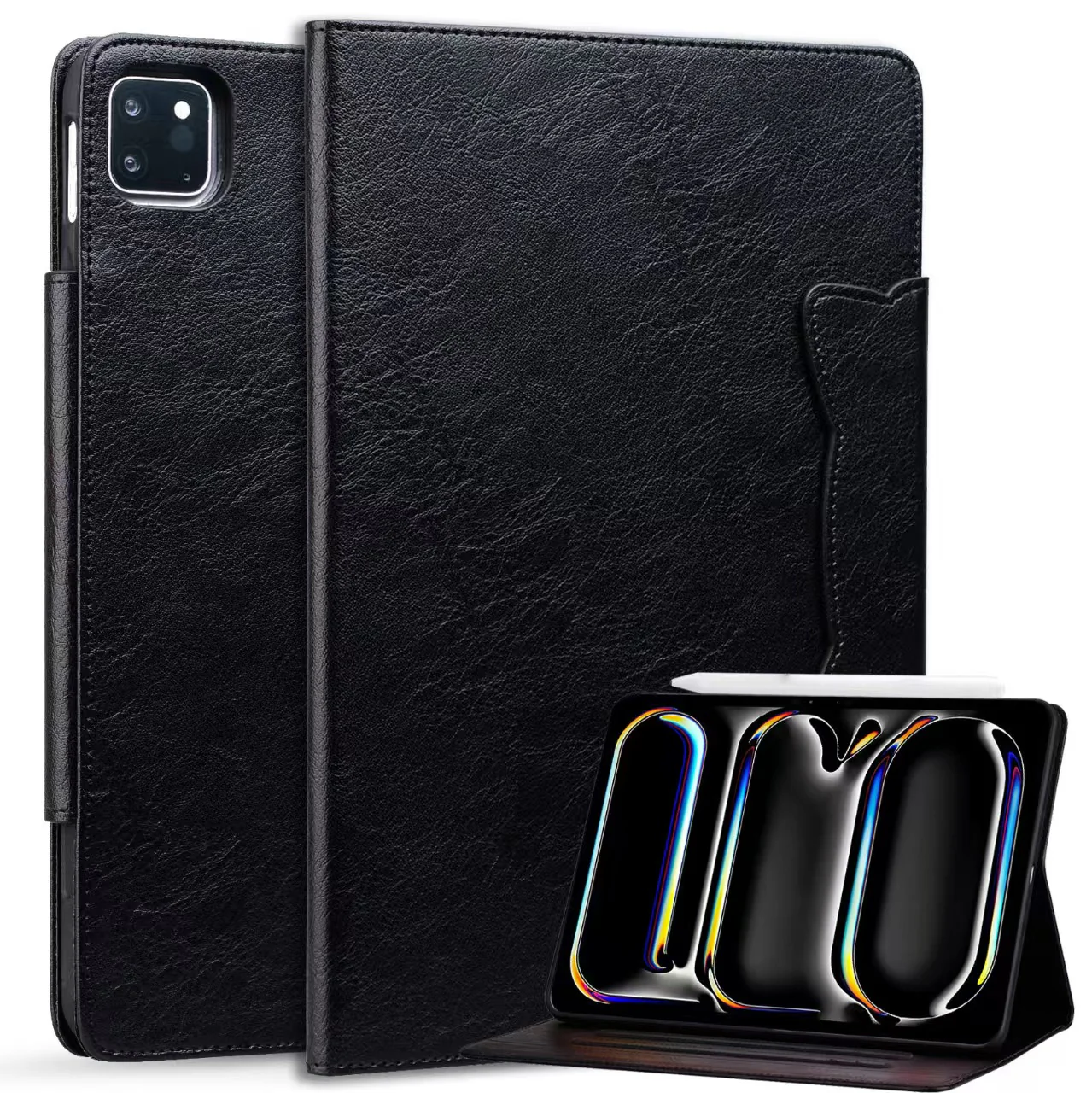 Apple iPad 5/6 9.7'' 5/6th Gen (2017/2018) Business Retro Matte Leather Protective Case - Image 3