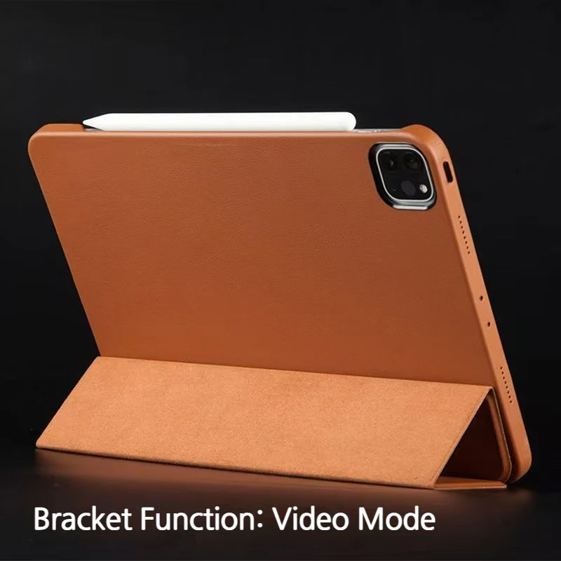 Apple iPad Air 4/5 10.9'' 4/5th Gen (2020/2021) Genuine Leather Full-protection Shockproof Case - Image 7