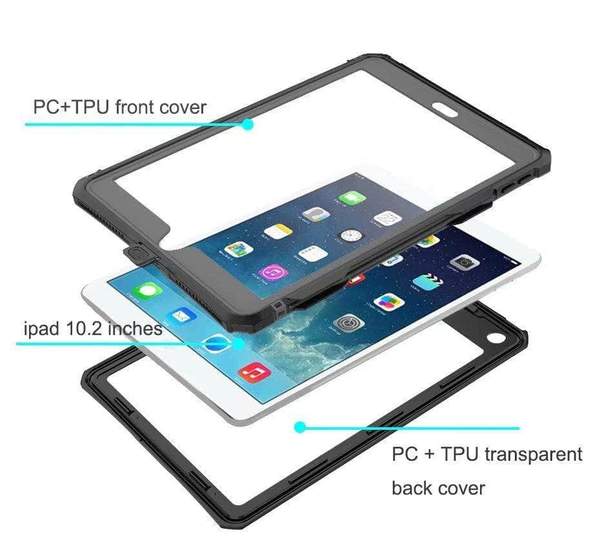 Apple iPad Air 4/5 10.9'' 4/5th Gen (2020/2022) Shellbox A Series Waterproof Heavy Duty Lifeproof Style Case - Image 9