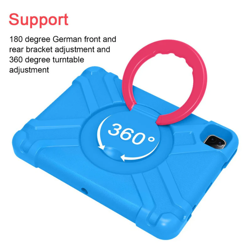 Apple iPad Mini 4/5 EVA Kid Friendly Heavy Duty Case with Handle Stand Ring - Image 6