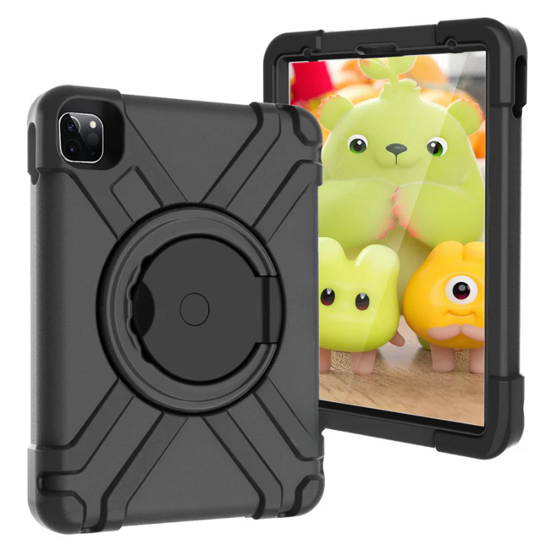 Apple iPad Mini 4/5 EVA Kid Friendly Heavy Duty Case with Handle Stand Ring - Image 7