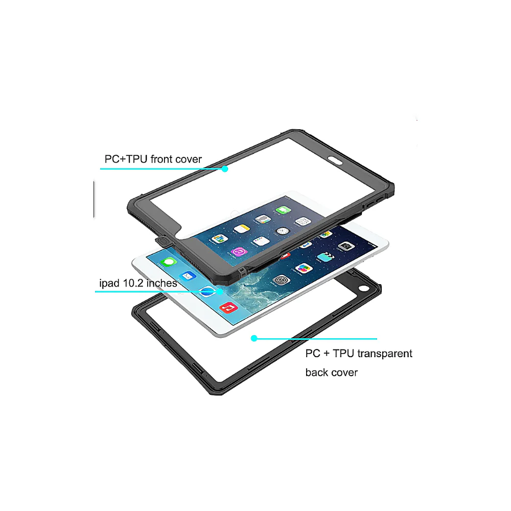 Apple iPad Mini 6 & Mini 7 - Shellbox Waterproof Heavy Duty Lifeproof Style Case - Image 4