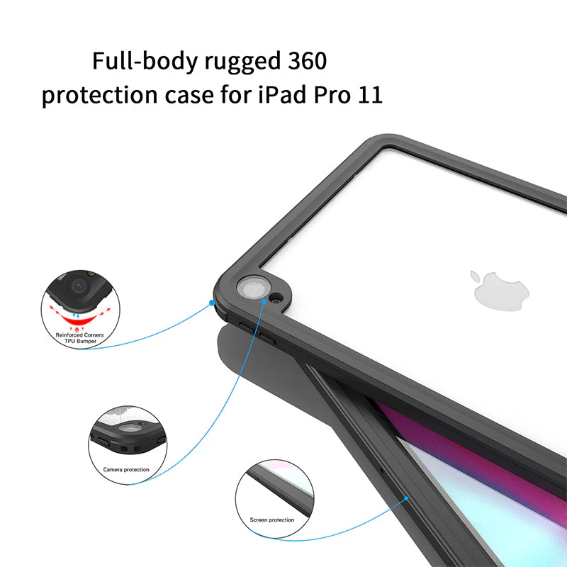 Apple iPad Pro 11" 2018 Version Shellbox Waterproof Heavy Duty Lifeproof Style Case - Image 7