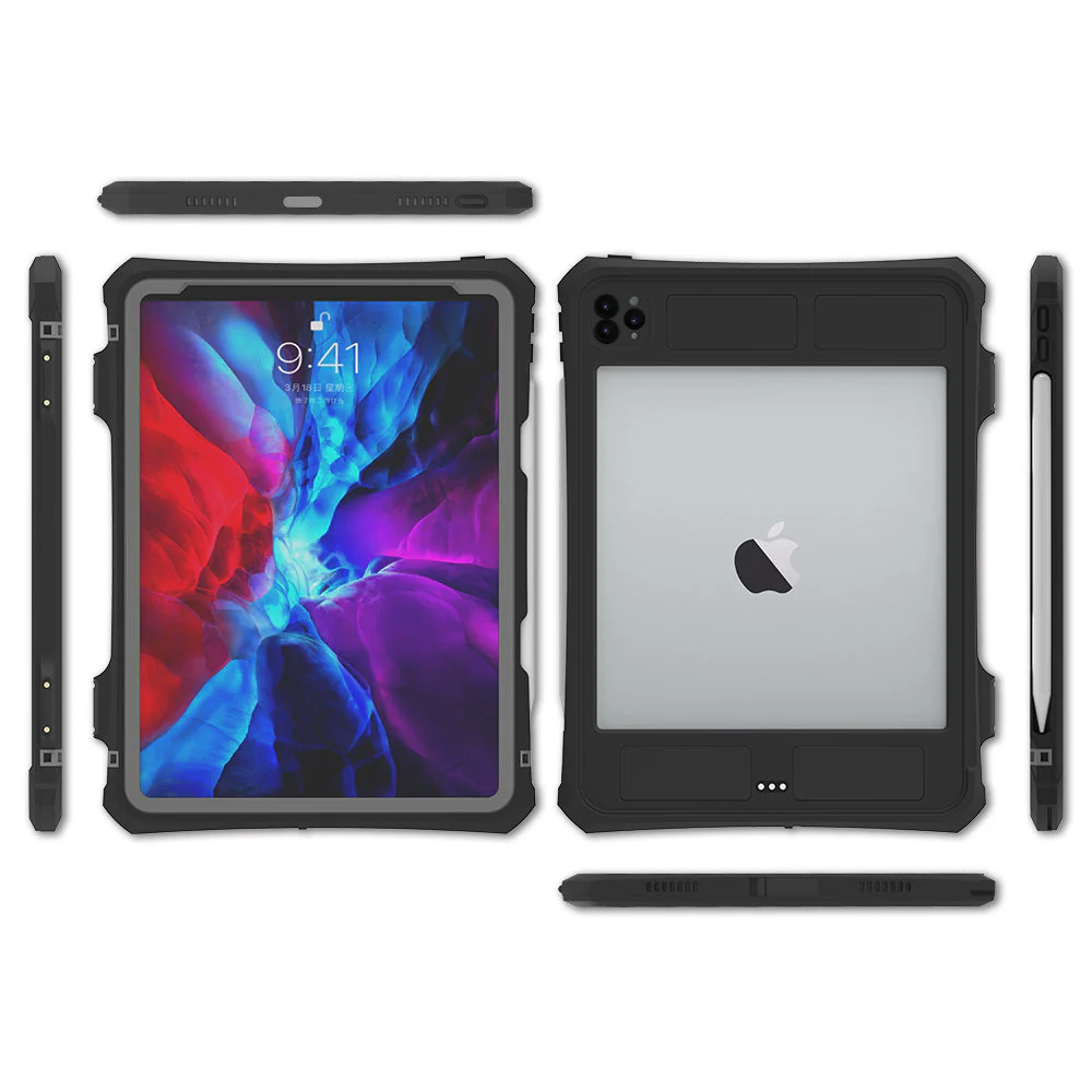 Apple iPad Pro 11" 2020 & 2021 & 2022 Version Shellbox Waterproof Heavy Duty Lifeproof Style Case - Image 3